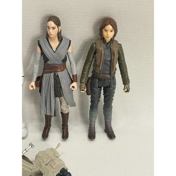 Star Wars 3.5in Action Figure Lot of 4- 2016 Jyn Erso, Rey, Trooper, Praetorian - Picture 3 of 6